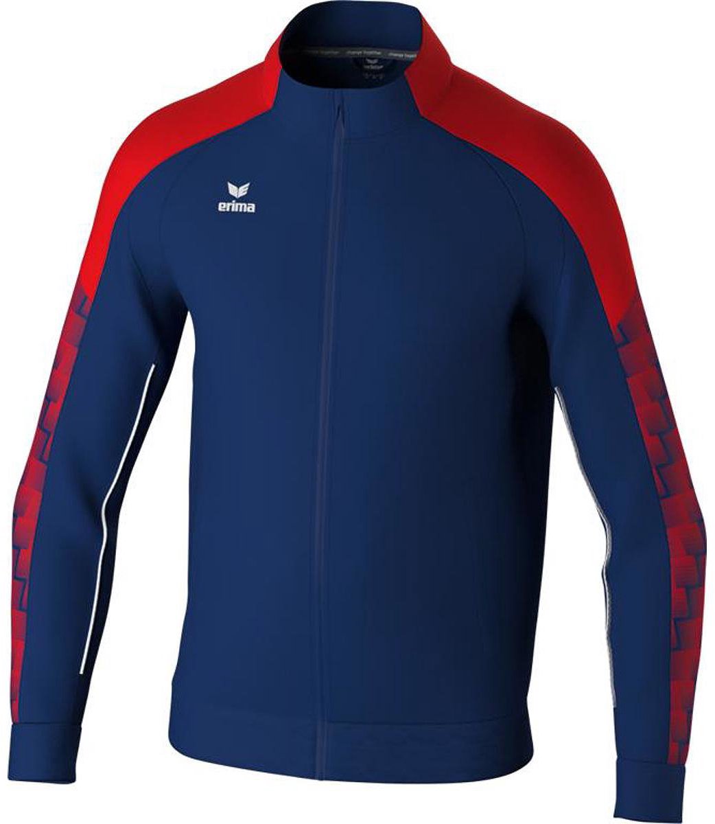 Erima Evo Star Trainingsjack Kinderen - Marine / Rood | Maat: 140