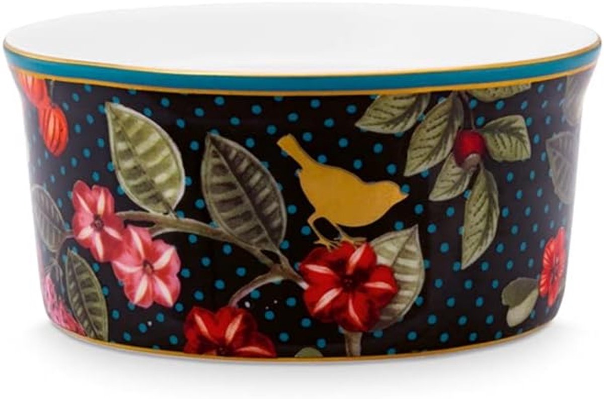 Ovenbakje Ramekin - Kleine Schaal - Keuken Gebruik - Oven Vaatwasserbestendig - 9x9x9 cm - Goud Groen Blauw