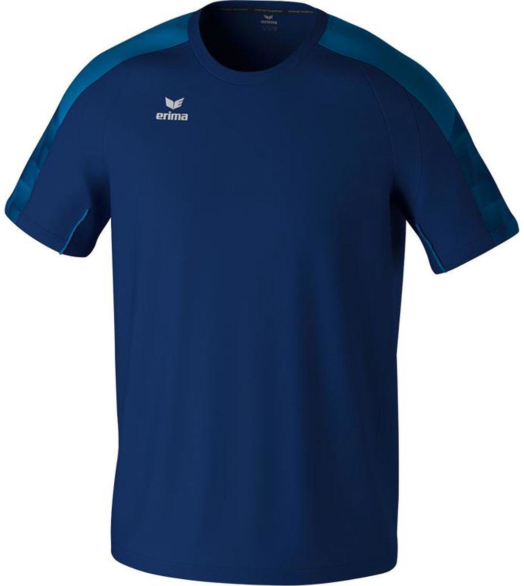 Erima Evo Star T-Shirt Kinderen - Marine / Mykonos | Maat: 116