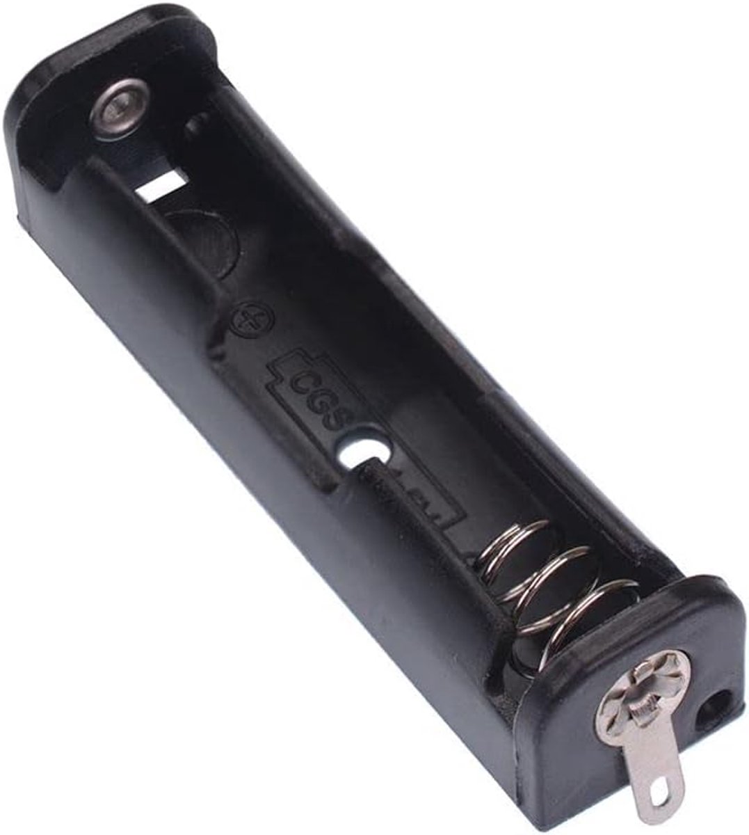 Batterij Houder - AAA Case - Elektronica Projecten - Soldeer Lug Terminals - 50x13x12mm - Zwart