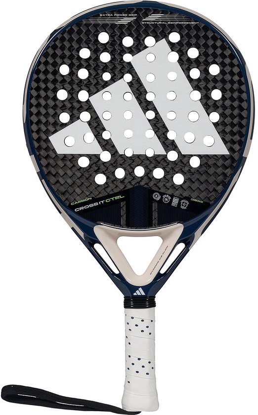 Adidas Cross It Carbon Ctrl 3.4 Padelracket - Blauw | Maat: UNI Adidas Cross It Carbon Ctrl 3.4 Padelracket - Blauw | Maat: UNI