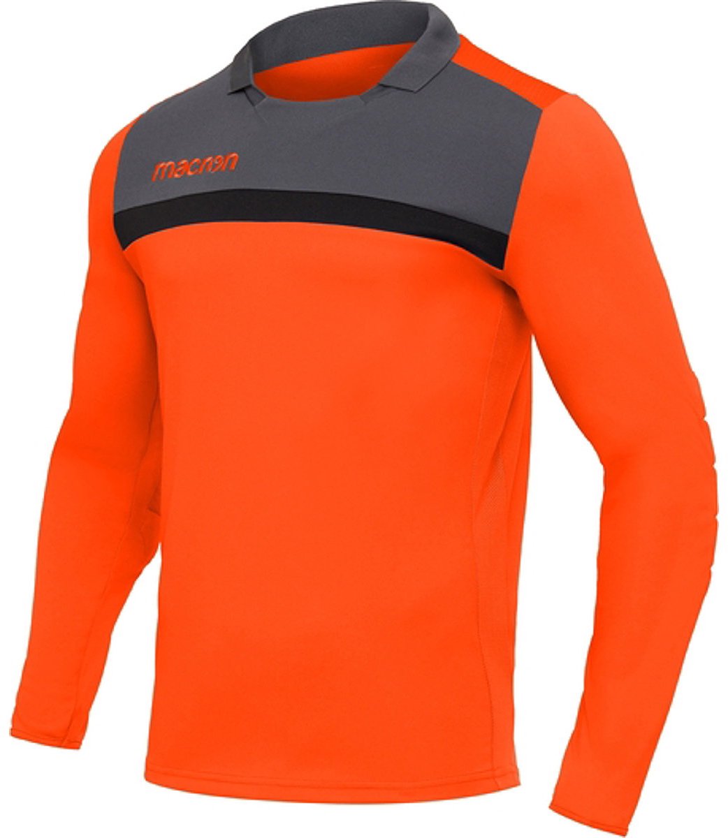 Macron Feo Keepershirt Lange Mouw Heren - Oranje / Antraciet | Maat: XL