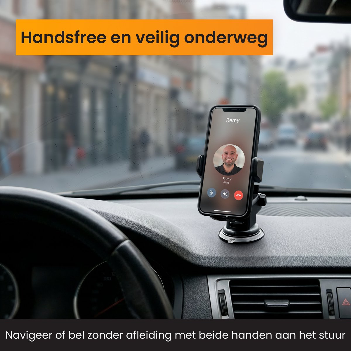 R2B Telefoonhouders Auto Zuignap - Dashboardpad - Raam/Dashboard - Gsm Houder Auto - Autohouder - Telefoonhouder Auto - Mobiel Houder Auto - Telefoon Houder - Auto Telefoonhouder - Phone Holder Car – foto 2