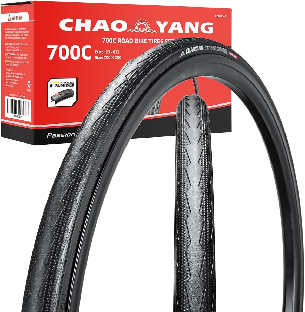 Racefiets Bandenset - Opvouwbare Banden - Weggebruik & Racen - Extra Punctie Bescherming - 700x23C