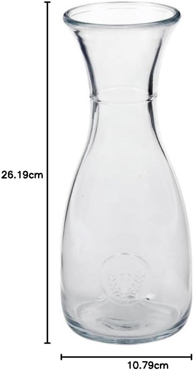 Wijnkaraf - Drankdispenser - Wijn Serveren - Vaatwasmachinebestendig - 1 Liter - Transparant