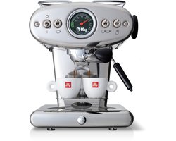 illy X1 Anniversary Koffiemachine – ESE koffiepads & Gemalen Koffie – Chroom - RVS - Iconisch Design – Met Stoompijp