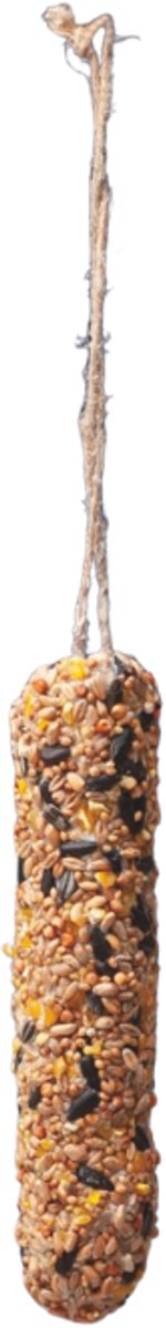 Famiflora Voederstick met zadenmengsel - 200g - 100% Natuurproduct - Composteerbaar - Energierijke mix - Composteerbare houten kern - Makkelijk op te hangen
