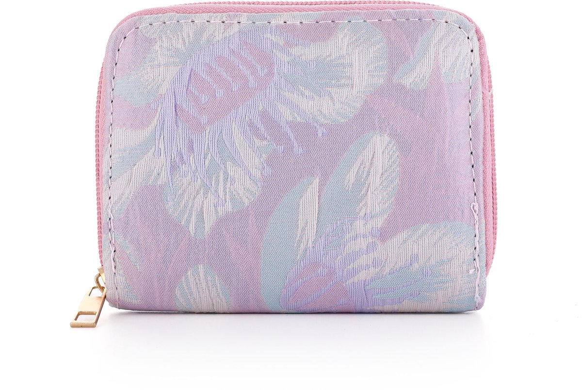 SF - Kleine portemonnee - 10 x 12 x 3 cm - Roze/paars