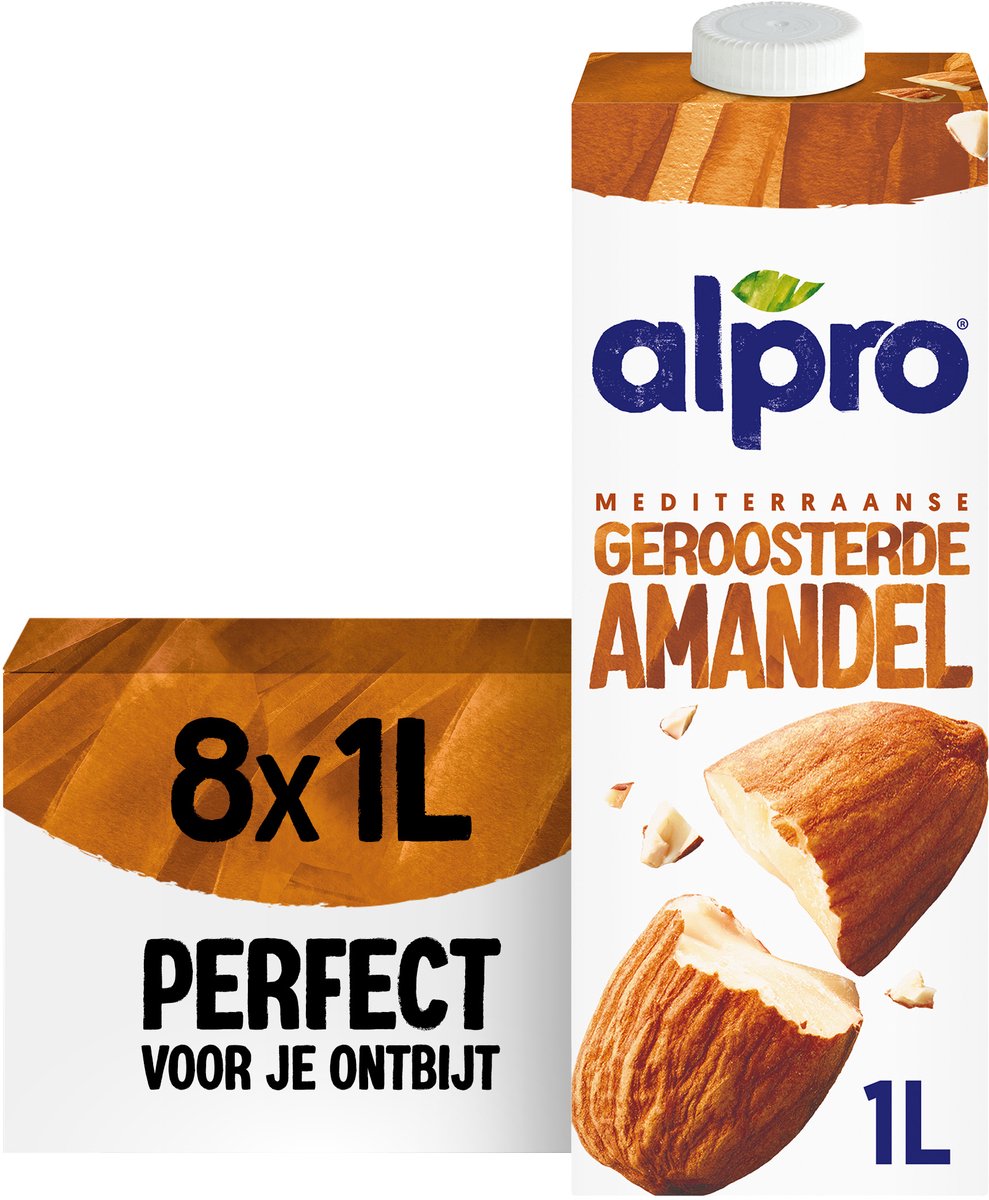 Alpro Amandeldrink - plantaardige drank - 8 x 1L