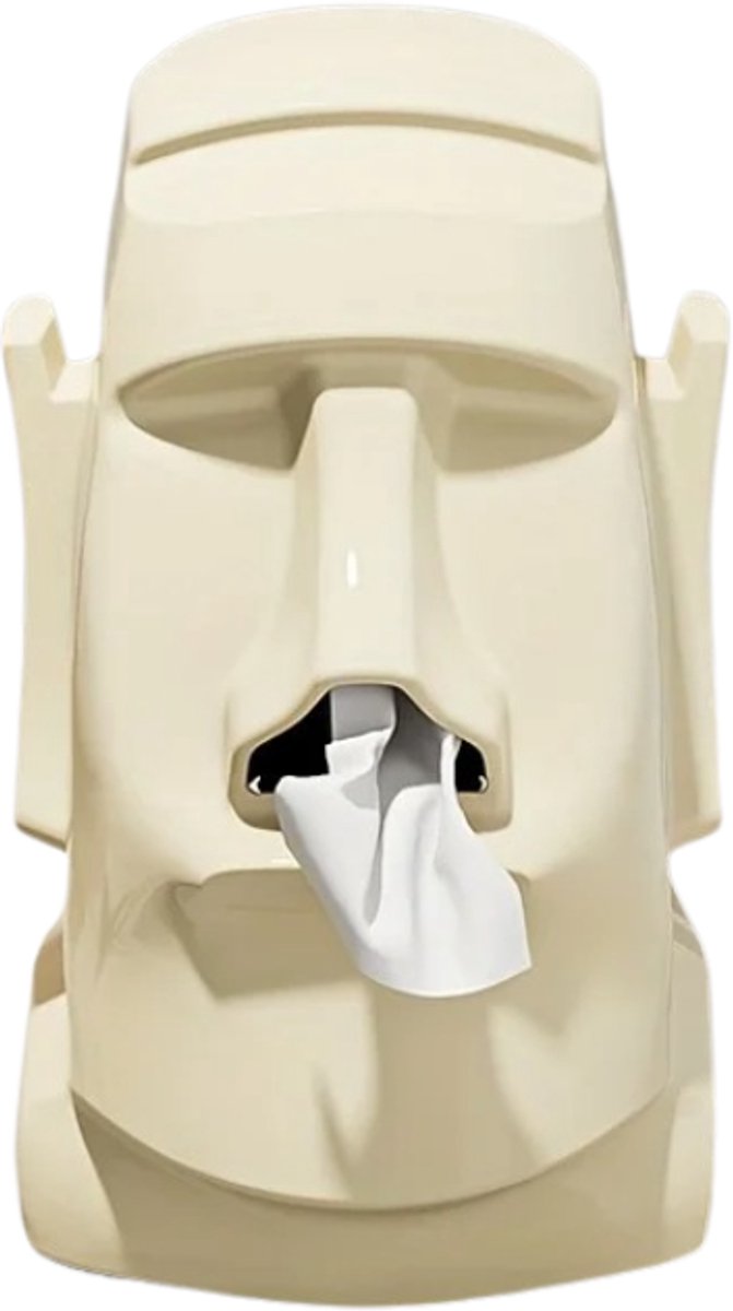 House of Balance Tissuebox Paaseiland Hoofd - Tissuedoos - Tissue Houder - Tissue opbergdoos - Servethouder - Brillenhouder - Wit