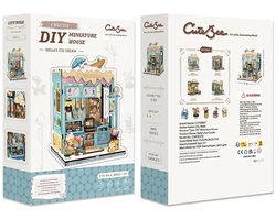 MINIATURE HOUSE - DIY - Bella's Ice Cream - 225pc + LED Light