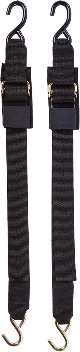 Snelspan Spanband - Boot Bevestiging - Boot Transport - Snelle Ontgrendeling - 2 inch x 4 voet - Zwart