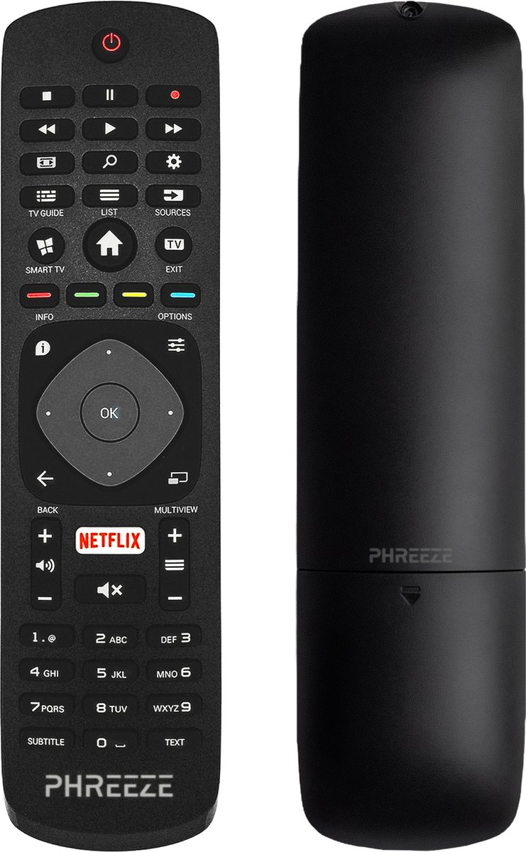 Vervangende Afstandsbediening geschikt voor Philips Afstandsbediening - YKF406-003 996596006068 - Geschikt voor Philips TV 32PHS5301, 32PHT5301, 32PHT5302, 65PUT6121, 65PUS6121 - Origineel Phreeze