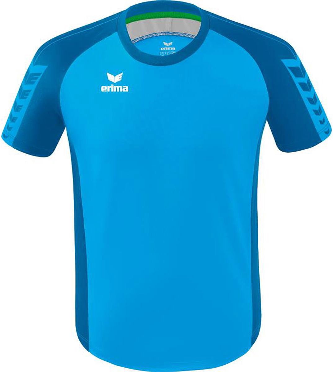 Erima Six Wings Shirt Korte Mouw Heren - Curaçao | Maat: XXL
