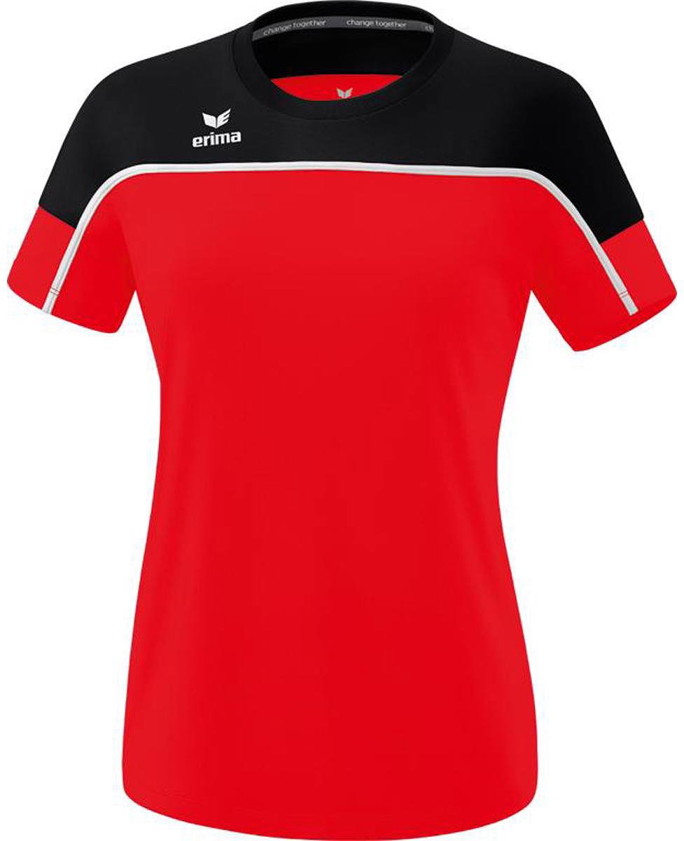 Erima Change T-Shirt Dames - Rood / Zwart / Wit | Maat: 44