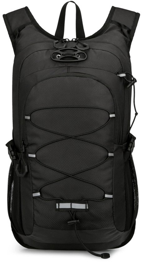 Alles-in-één rugzak - Sportieve wandelrugzak - Reisrugzak - Grote capaciteit - Waterdichte rugzak - 10 liter - Lichtgewicht en stijlvol - Drybag Geschikt voor raften - Zwart