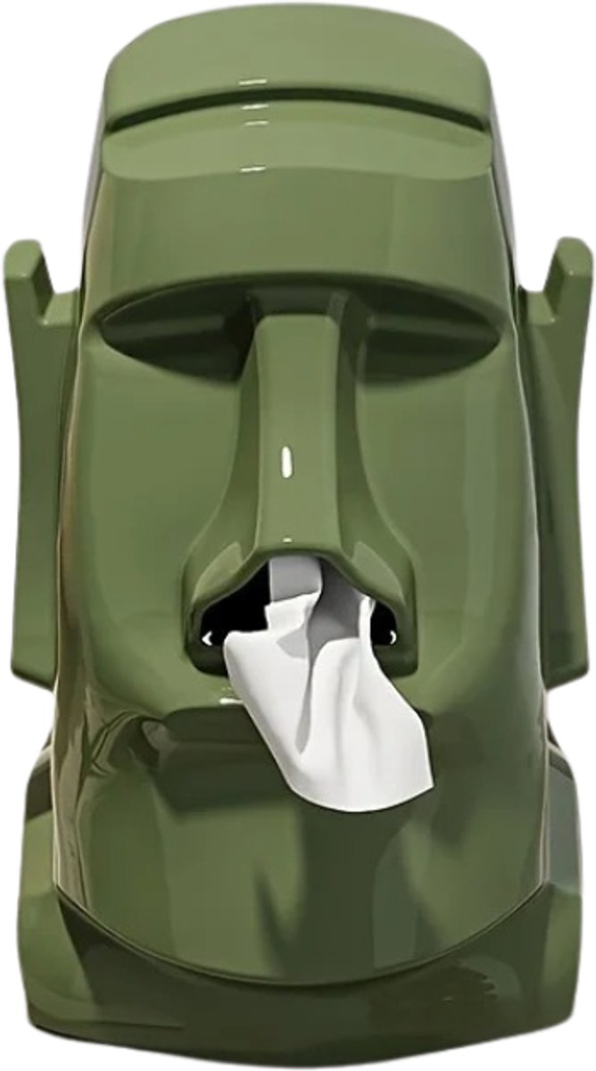 House of Balance Tissuebox Paaseiland Hoofd - Tissuedoos - Tissue Houder - Tissue opbergdoos - Servethouder - Brillenhouder - Groen