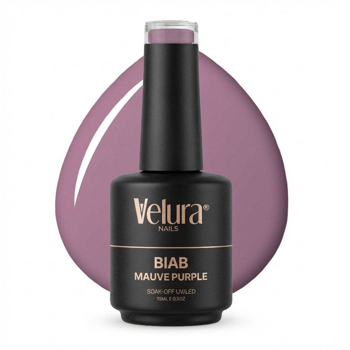 Velura® BIAB - Builder in a Bottle - 15ml Mauve Purple - Liquid Builder Gel - BIAB Gel Nagels - Flexibel & Dimethicone Hechting - HEMA- & TPO-vrij