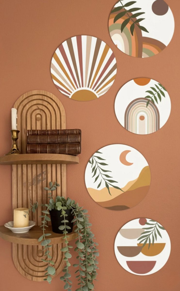 Moka Park - Wandplank - Decoratieve Plank - Multifunctionele Plank - Wandplank 70x29 cm - Bruin