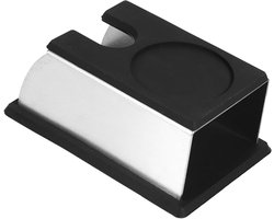 Dailygoody - Koffie Temper Standplaats - Roestvrij Staal - Antislip Ontwerp - Zwart - Koffie Accessoires - Duurzaam en Gezond