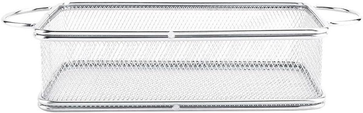 RVS Frituurmand Serveermand Bakbroodmand Fruitmand Multifunctioneel 27 x 12 x 6 cm