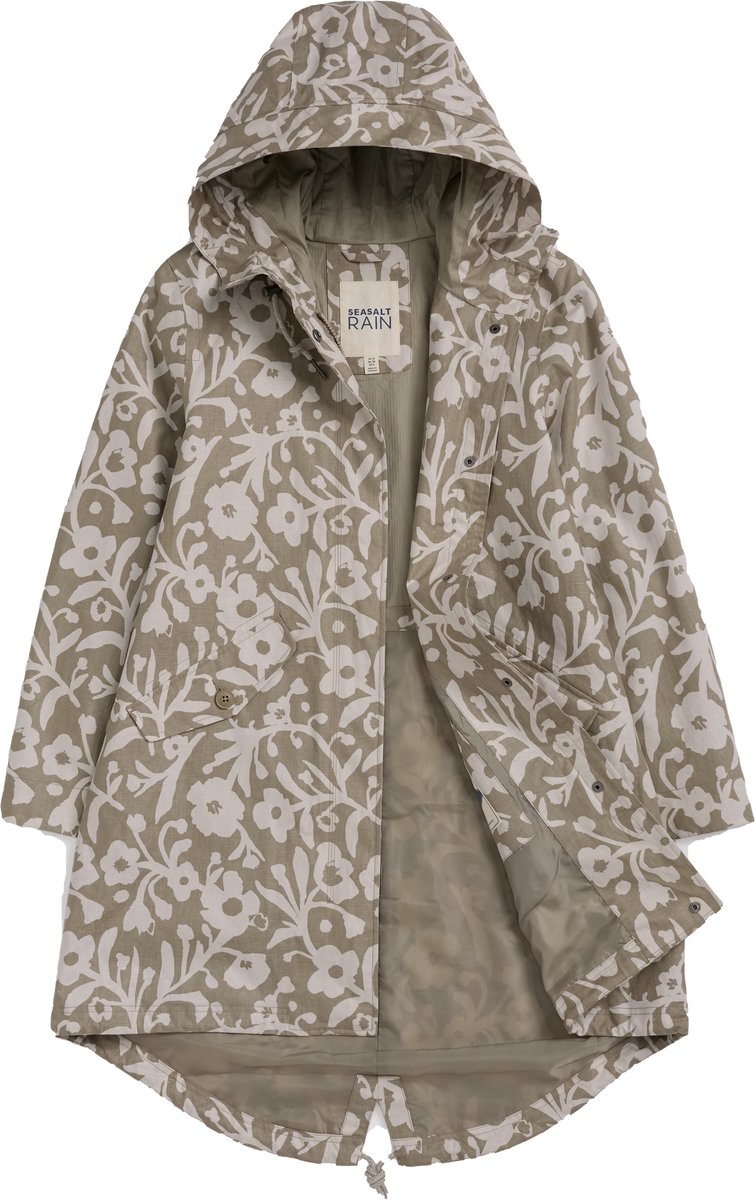 Blotted Anemone Seed dames regenjas Seafaring Coat Seasalt M Beige