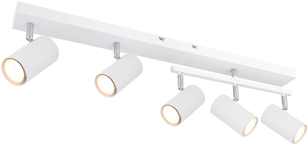 Spot - wit - ROBBY - metaal - opbouwspot - GU10 - 57911-5W - Globo