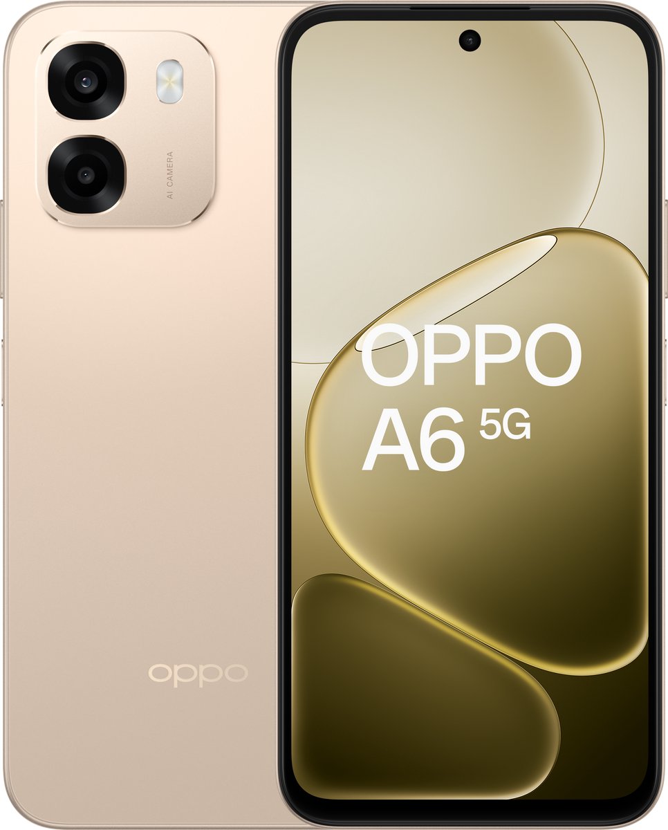 OPPO A6 5G 6+256GB Aurora Gold - Extra Garantie
