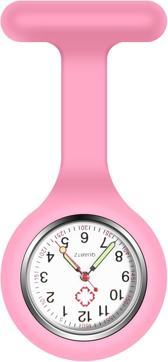 Revershorloge met Clip voor Zorgpersoneel - Lichtgevende Wijzers en Quartz Uurwerk