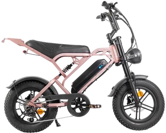 Elektrische fatbike QMWHEEL V20 Pro Mini 16 inch, 250W motor, 7 versnellingen, 40 km actieradius, hydraulische schijfremmen