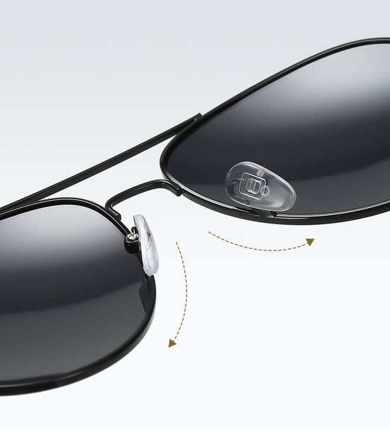 Bruin lens Piloten Zonnebril | Aviator Zonnebril | Retro & Classic Bril | Festival , Rave Bril | Carnavalsbril | Zonnebril Dames & Heren | Matt Bruine lens | Bruin montuur | Trendy Party & Outdoor Bril + brillen koord , sleeve & doek — afbeelding 3