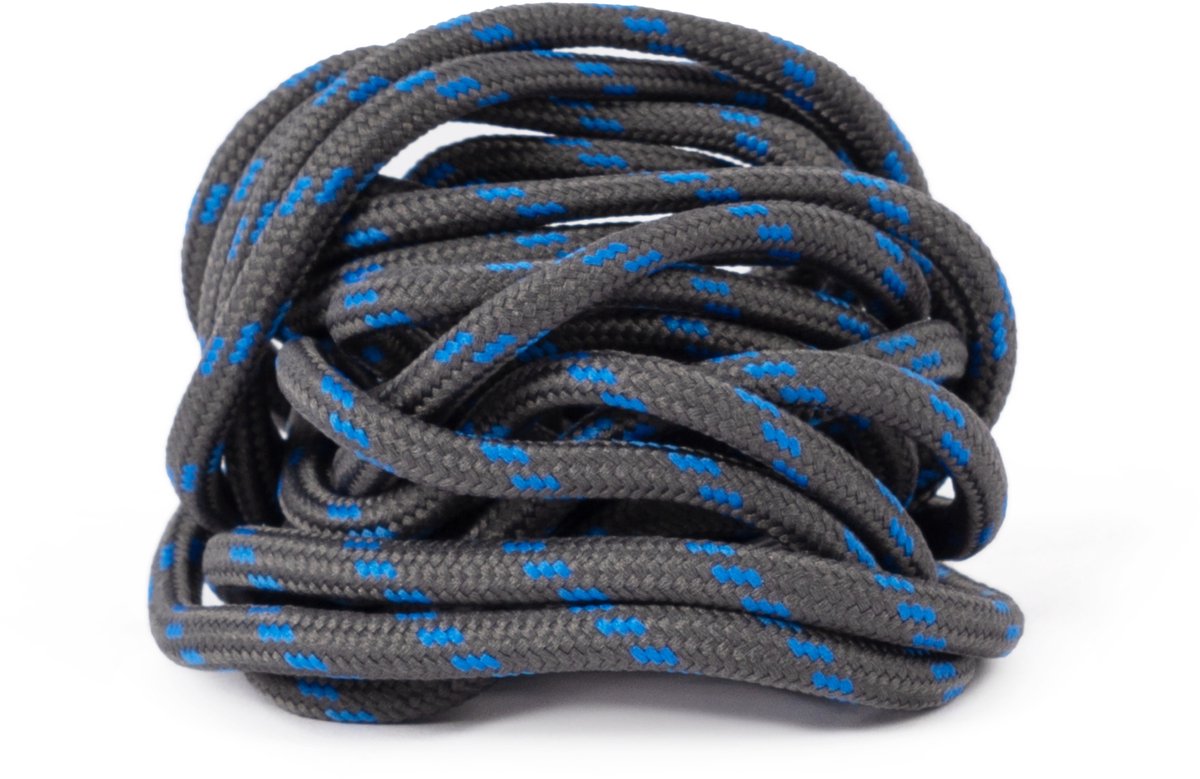GBG Werk/Wandel/Berg Schoenen Veters - 180CM - Donkergrijs/Saffier Blauw - Schoenveters - Laces
