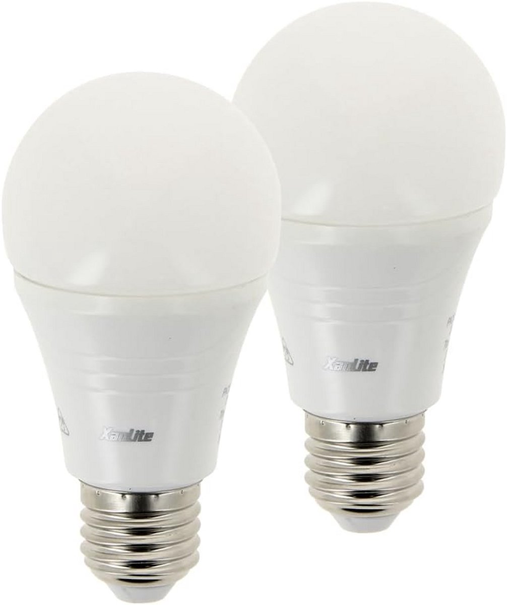 Set van 2 E27 LED Gloeilampen 9W Neutraal Wit Licht 180 Graden Bundel