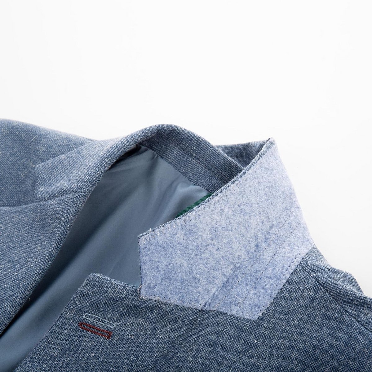 Heren Linnen Blazer Casual Lichtgewicht Colbert Met Twee Knopen