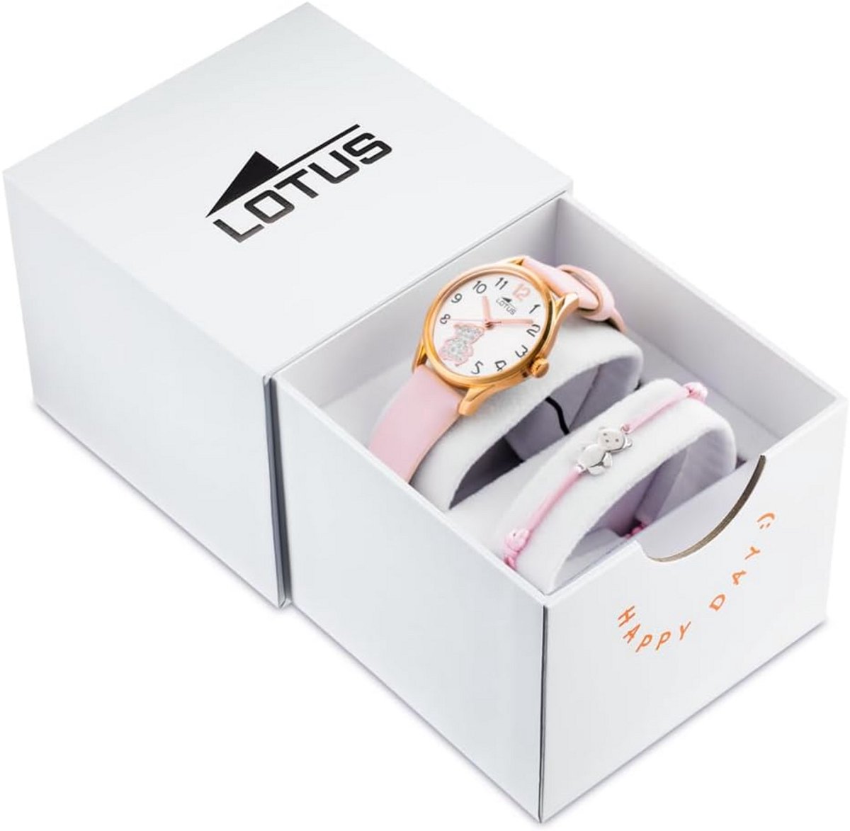 Analoge Kinderhorloge voor Meisjes met Roze Band