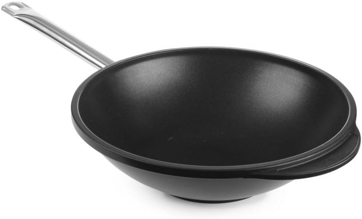 Grote Wokpan van Gietaluminium met Antiaanbaklaag voor Gas en Oven