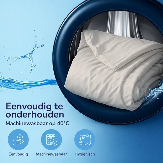Decoware Dekbedovertrek Uni - Zand - Katoen - Inclusief kussensloop - Eenpersoons - 140x220 + 60x70 cm van Merkloos — afbeelding 3