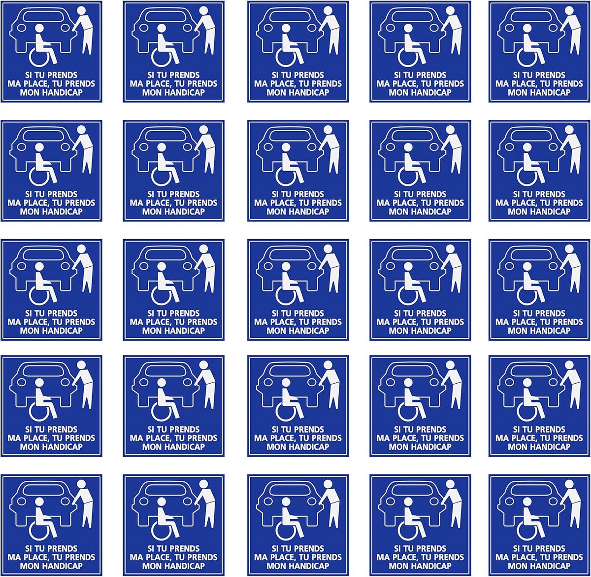Wc Sticker Minder Mobiel Gereserveerd Vinyl Glanzend 10x10 cm