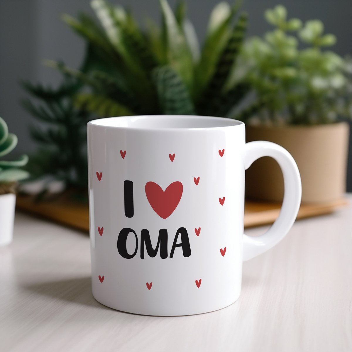 Mok – I Love Oma – Keramiek – 325 ml – Cadeau
