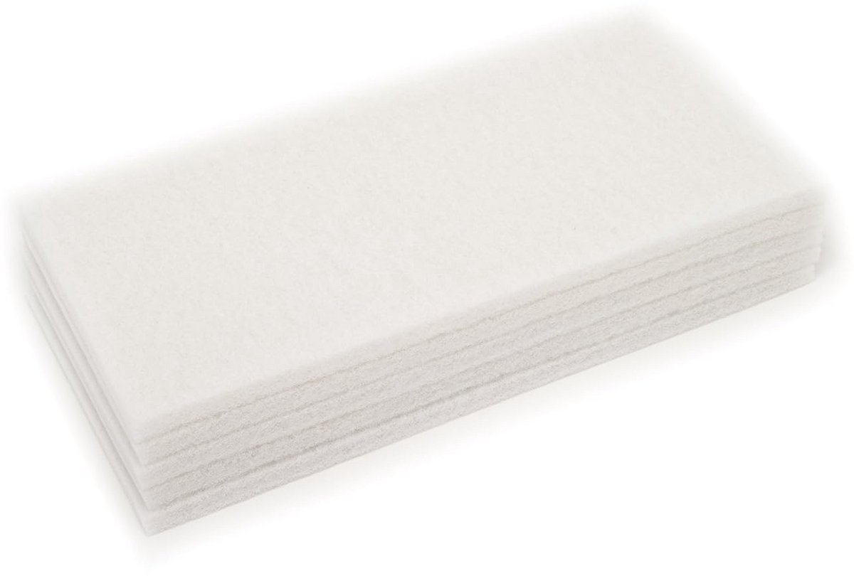 Schoonmaakpads Professioneel Wit 35,6 x 50,8 cm - Set van 5