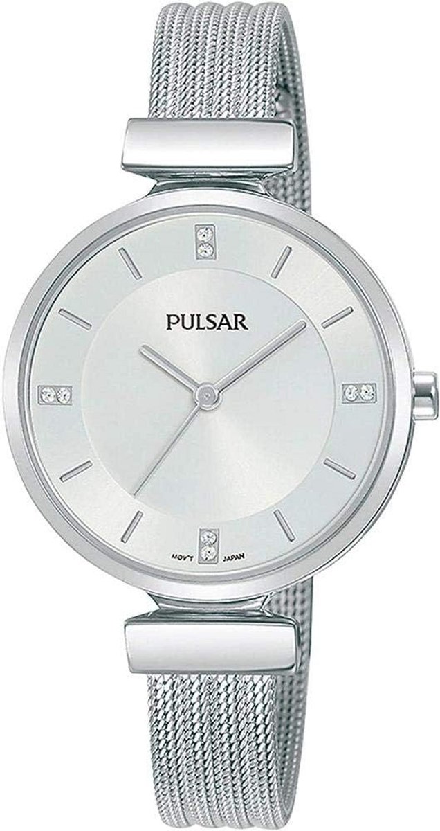 Stijlvol Dameshorloge Zilver Quartz RVS Armband