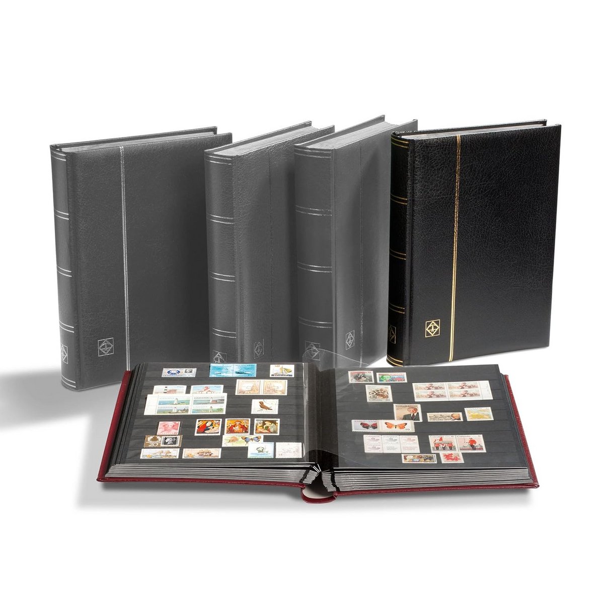 A4 Notitieboek Zwart Leerlook Kaften Kwaliteit - 64 Gelijnde Pagina's