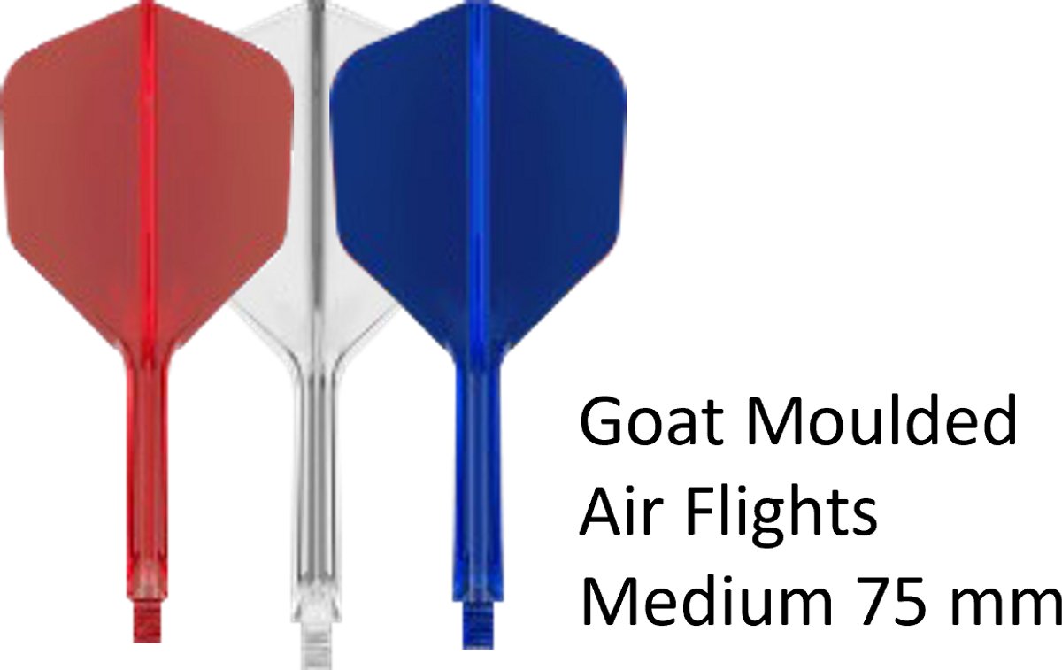 Goat Dartflight AIR NL Rood Clear Blauw NO6 Medium