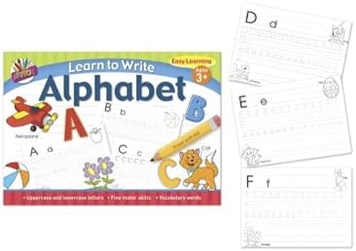 Leer Schrijven Alfabet Oefenboek voor Kinderen Voorschoolse Educatie