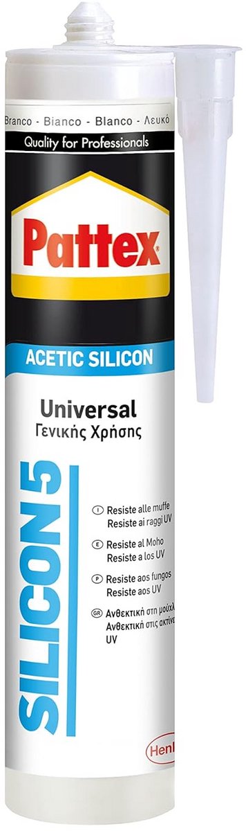 Universeel Siliconenkit 280 ml - Wit Afdichtmiddel