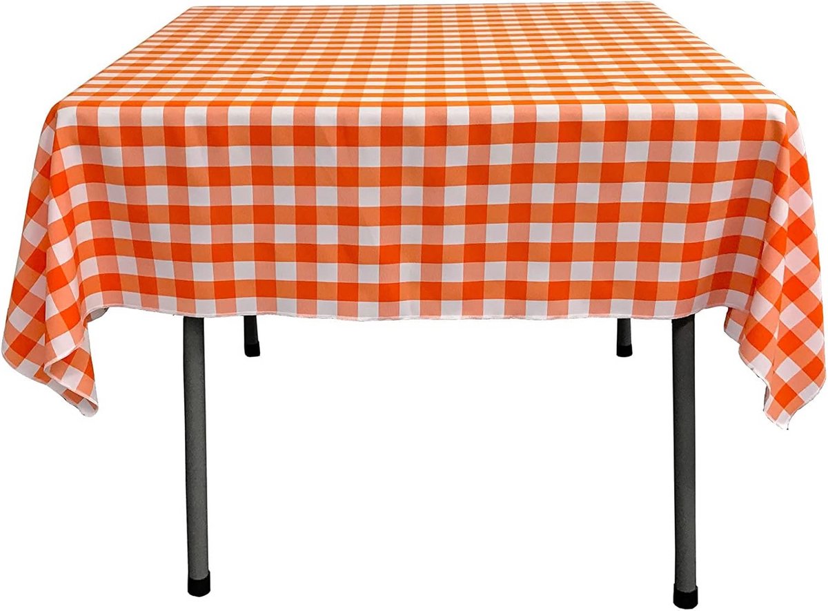 Vierkant Geruit Tafelkleed 147x147 cm - Duurzaam en Omkeerbaar