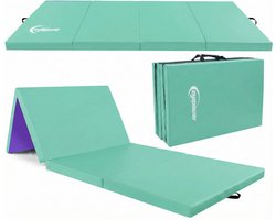 eyepower Opvouwbare Turnmat 180x60x5 cm Dik - Gym Mat voor Thuisgebruik - Veilige Gymnastiek Onderlegger voor Kinderen Fitness en Turnen - Schokdempend Sport Vloermat voor Training