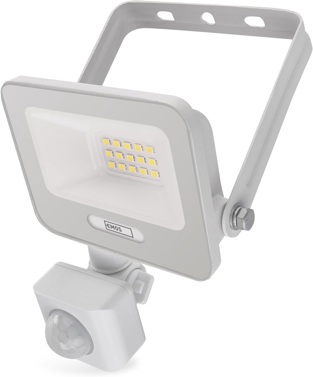 LED Buitenlamp met Bewegingssensor 10W IP54 - Krachtige Witte Wandspot voor Tuin en Garage