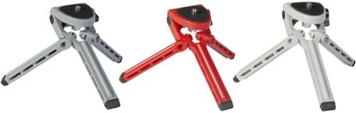 Compact Mini Statief voor Camera en Smartphone - Zwart/Zilver
