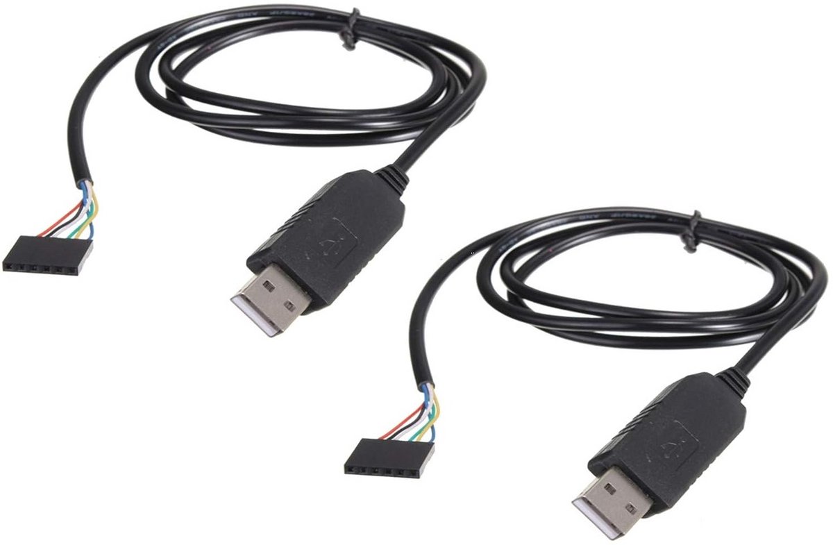 2 Stuks USB naar Seriële Adapter Kabel Modules 6-Pin TTL RS232 Converter